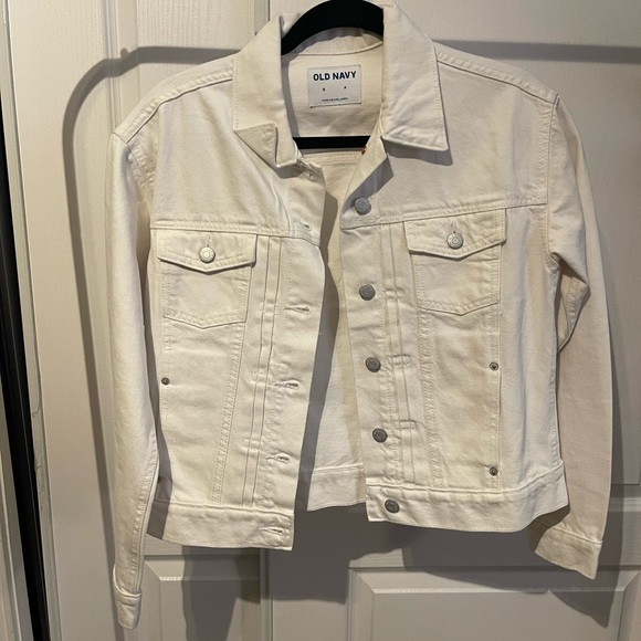 White jean jacket new - Picture 1 of 2